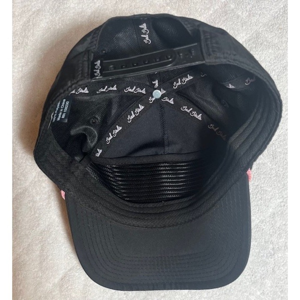 Bad Birdie Roll ' em Rope Hat Snap Back Black/Pink/White- 951 - Picture 2 of 3